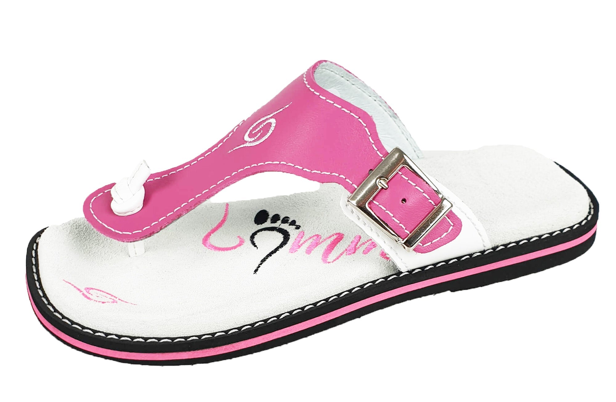 Flip-flops 4051 - pink/white