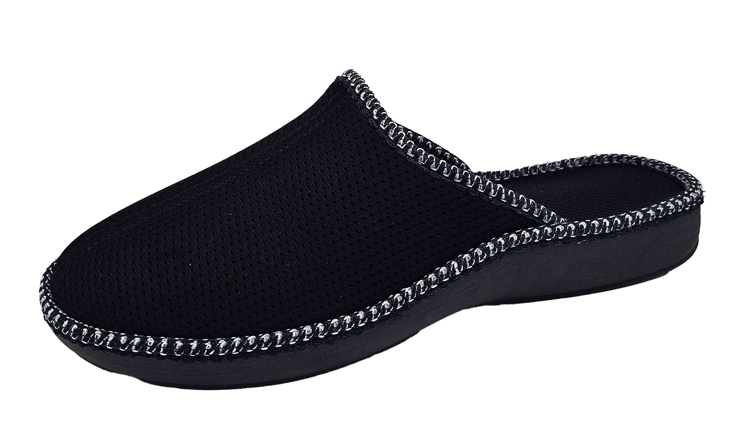 3D Mesh Slippers - Black