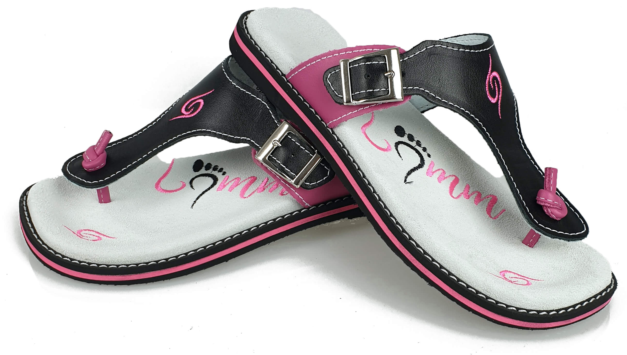 Flip-Flops 4051 - schwarz/rosa